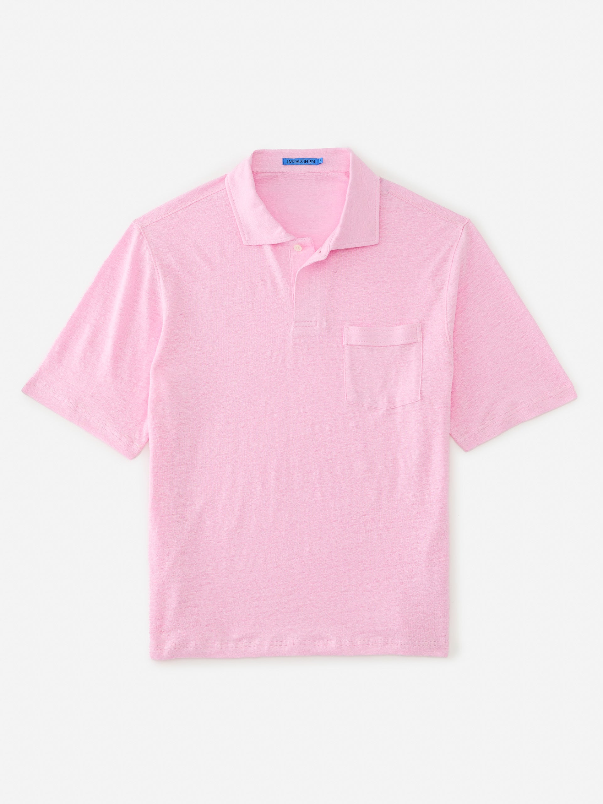 J.McLaughlin Riva polo in quartz made with linen.