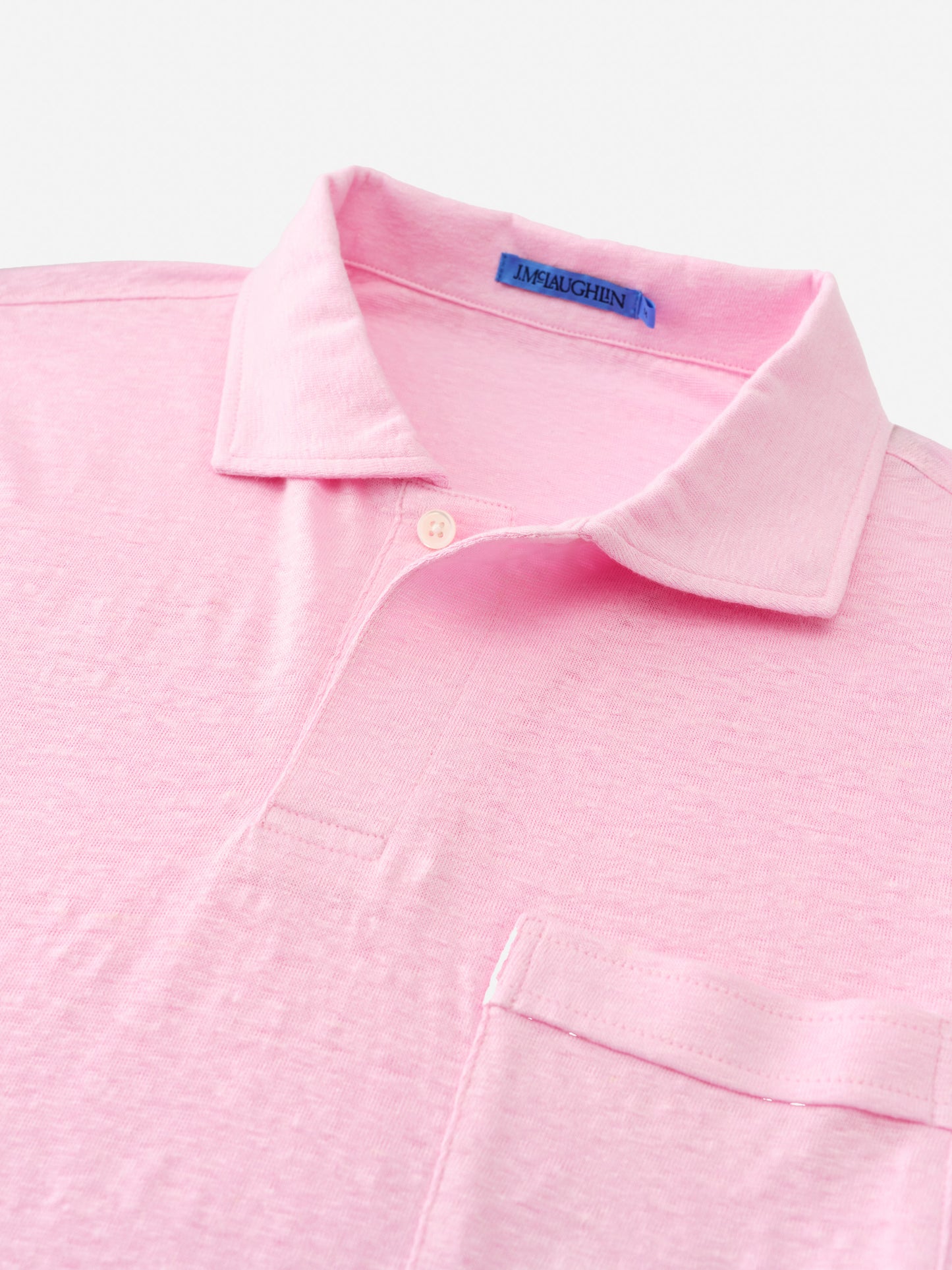 J.McLaughlin Riva polo in quartz made with linen.