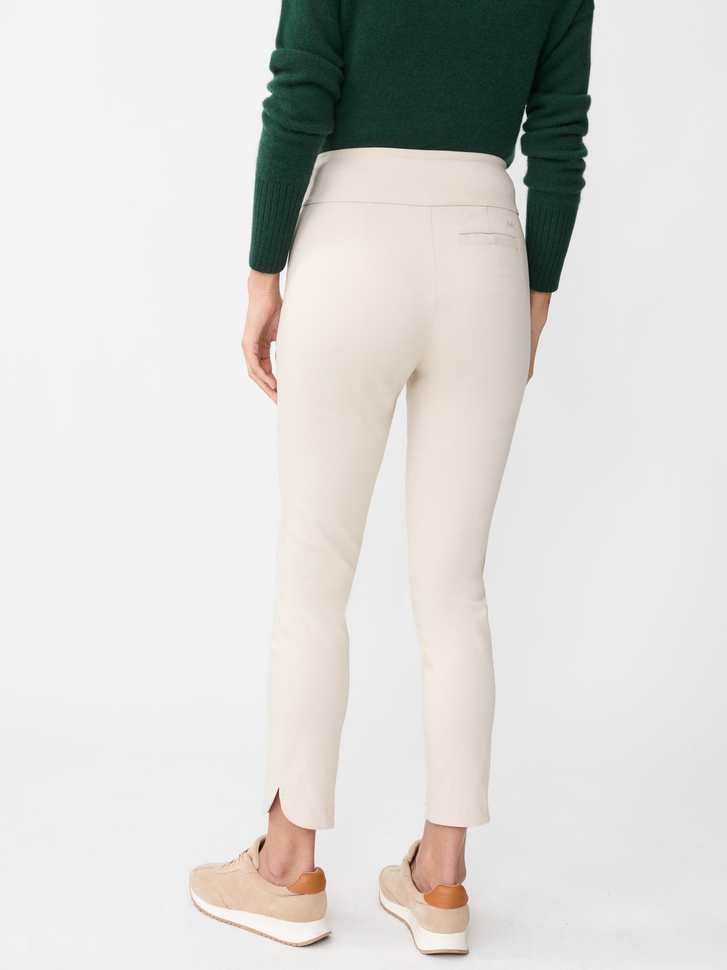 J.McLaughlin Romilly pants in stone made with Amelia cloth.