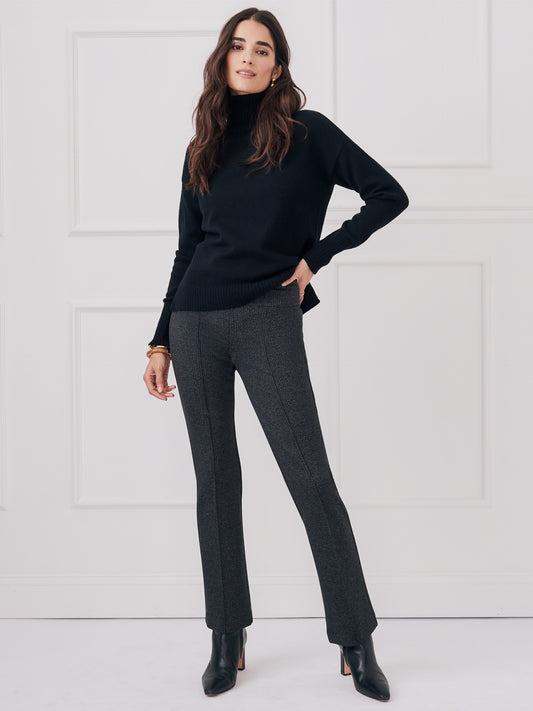 J.McLaughlin Rylie pants in black/white made with bainbridge cloth. 