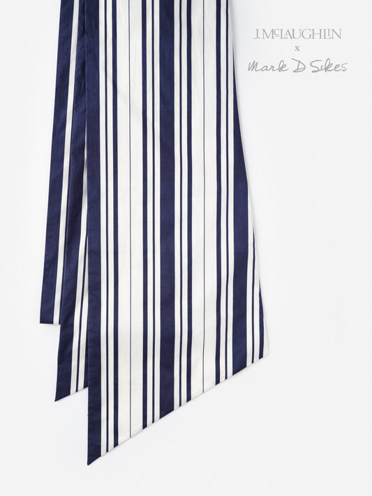 Donna Scarf in Mariner Stripe