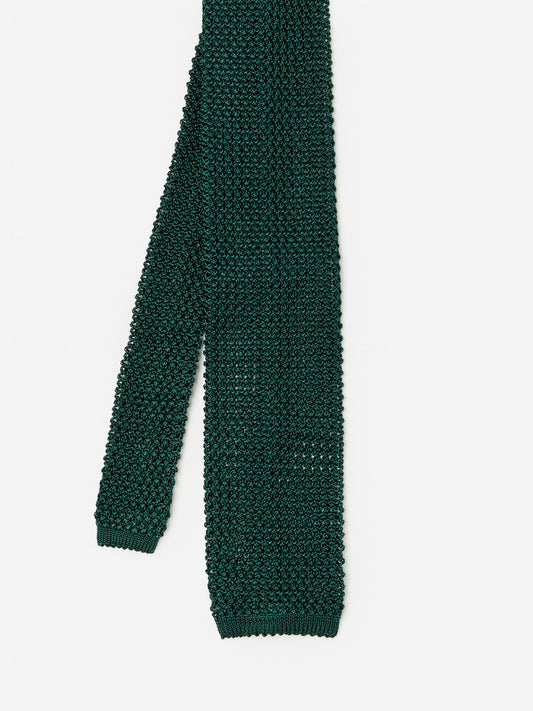 J.McLaughlin knit tie in abete green made with silk.