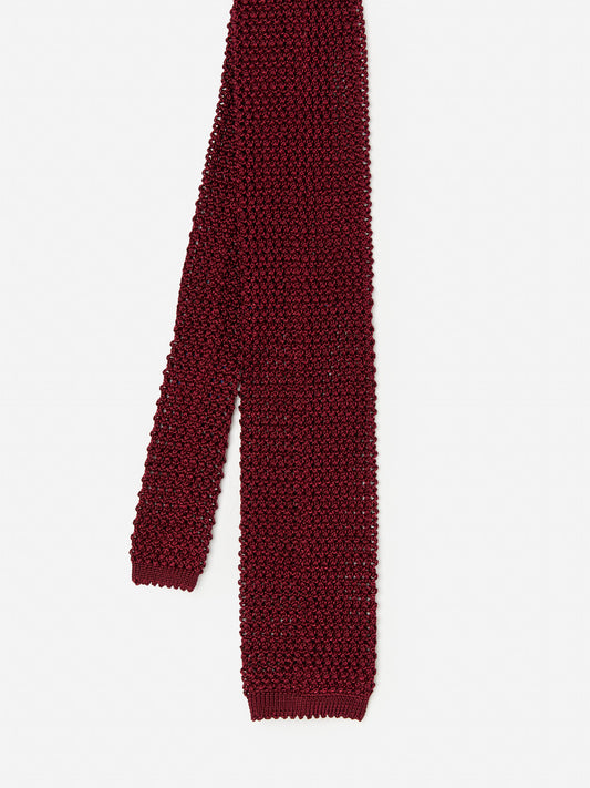 J.McLaughlin knit tie in ginger made with silk.