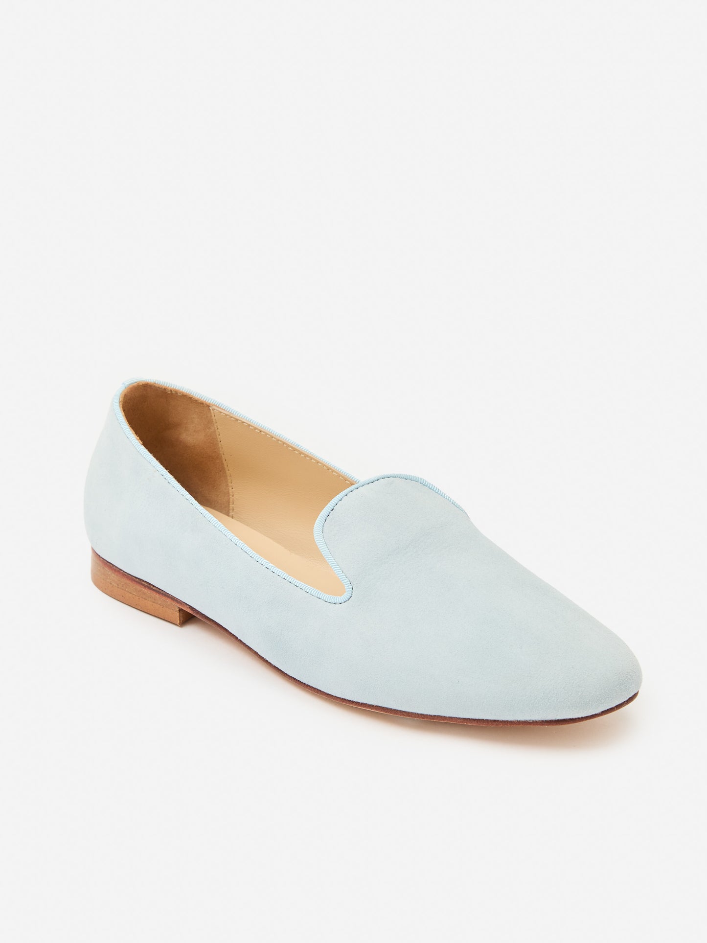 J.McLaughlin Sloane loafers in dusty blue made with suede.