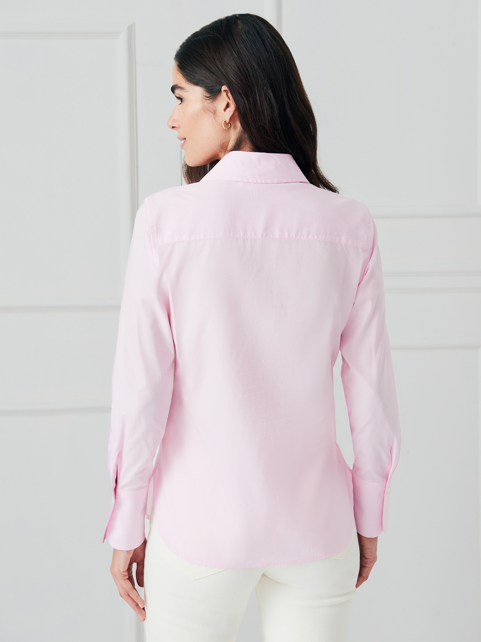 J.McLaughlin Sloane shirt in pink made with cotton.