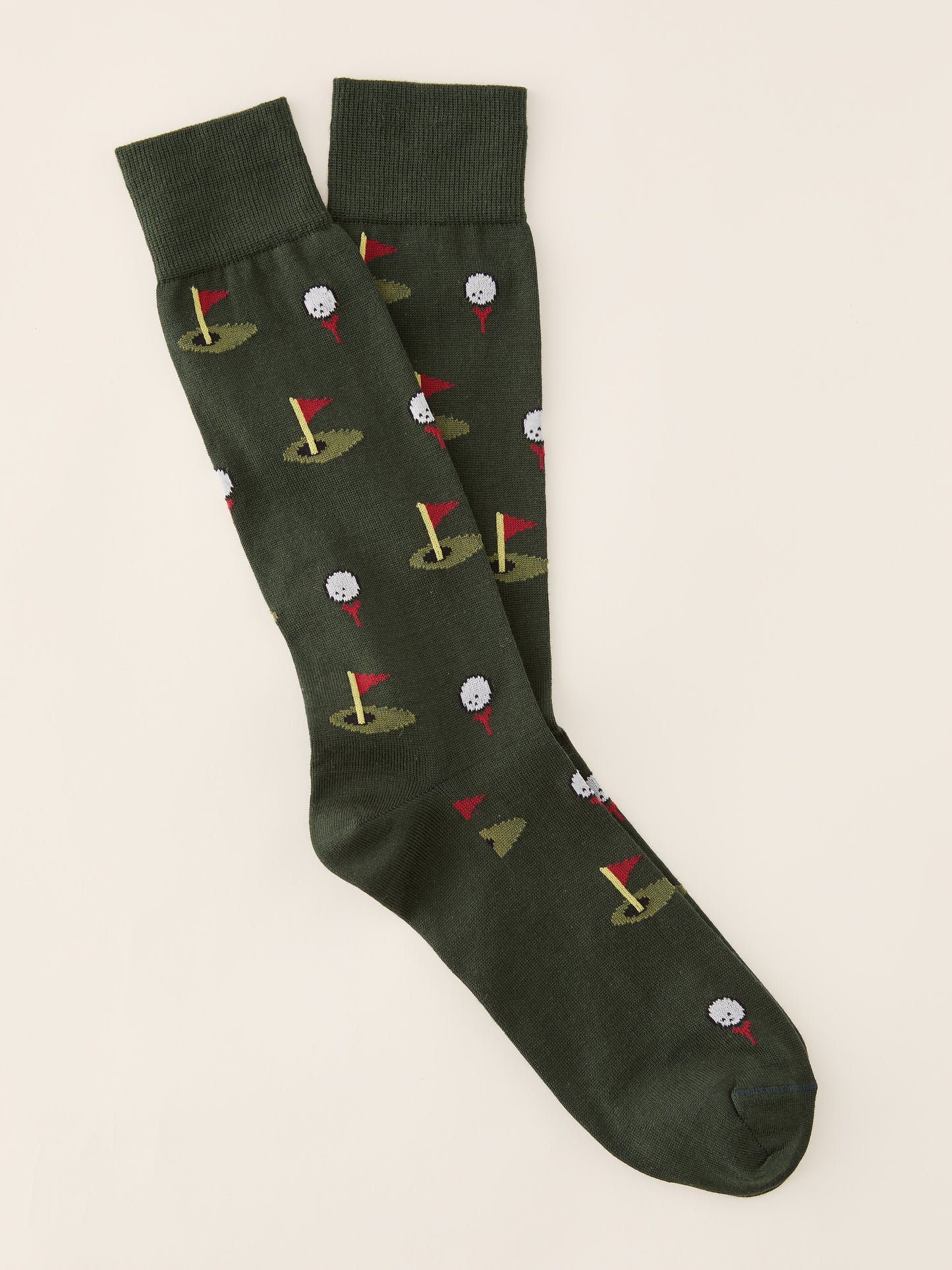 J.McLaughlin socks in hunter green made with pima cotton.