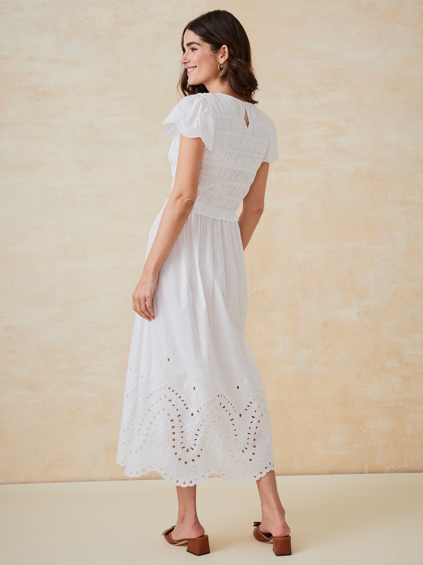 J.McLaughlin Somerset dress in white made with cotton. 