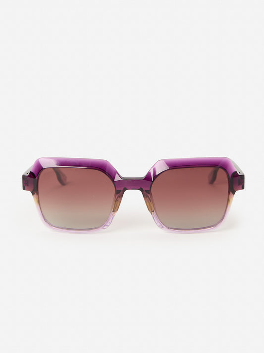 J.McLaughlin Sosie Sunglasses in purple made with acetate.