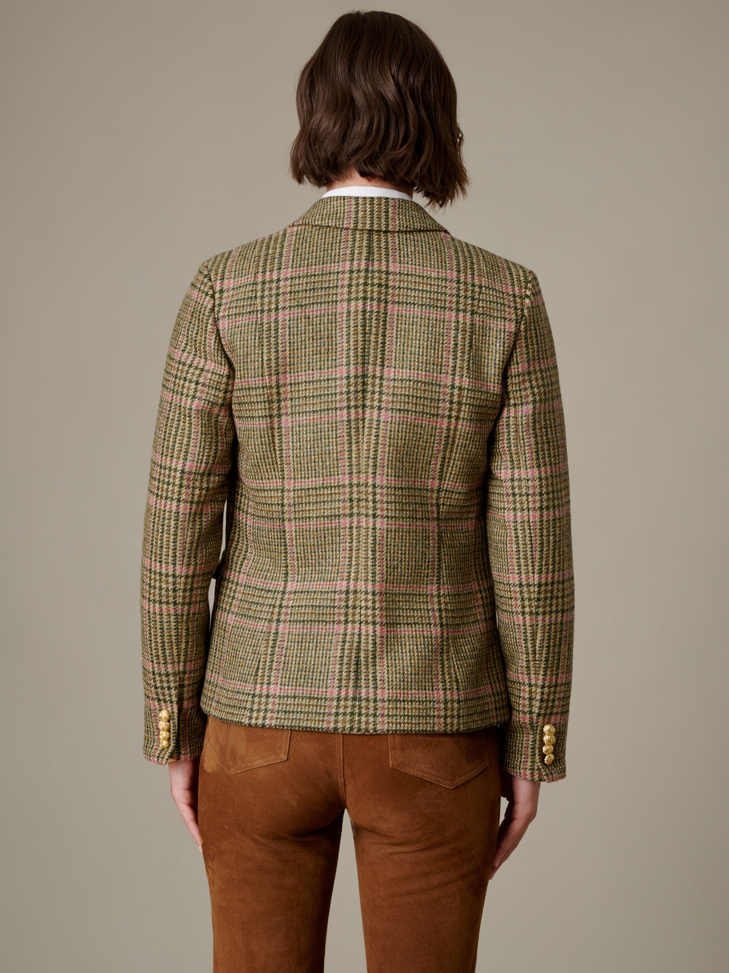 Anwen Tweed Jacket in Plaid