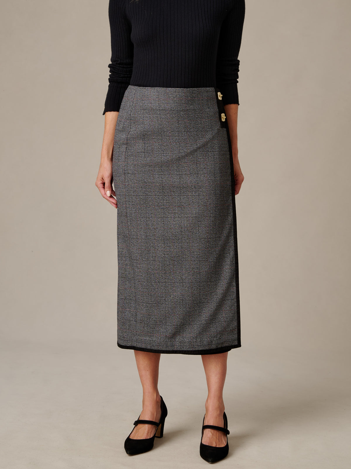 Suzette Skirt in Prince Of Wales Check