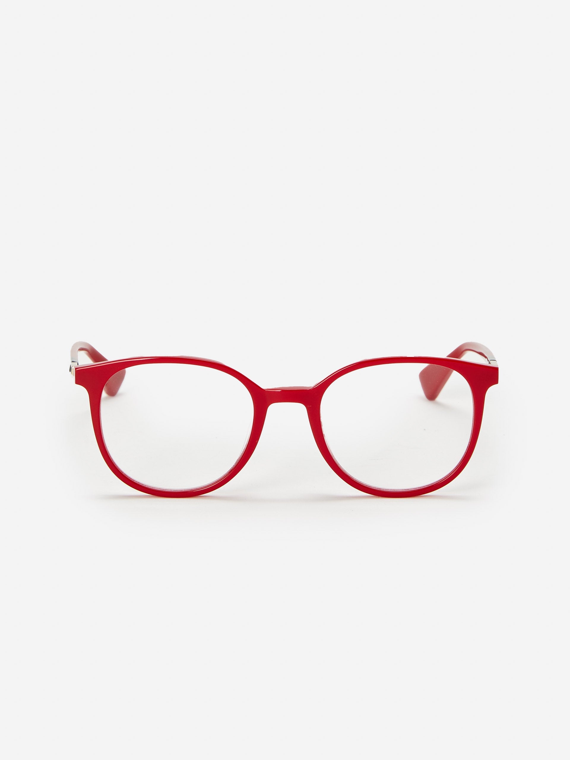J.McLaughlin Tayla readers in red made with acetate.