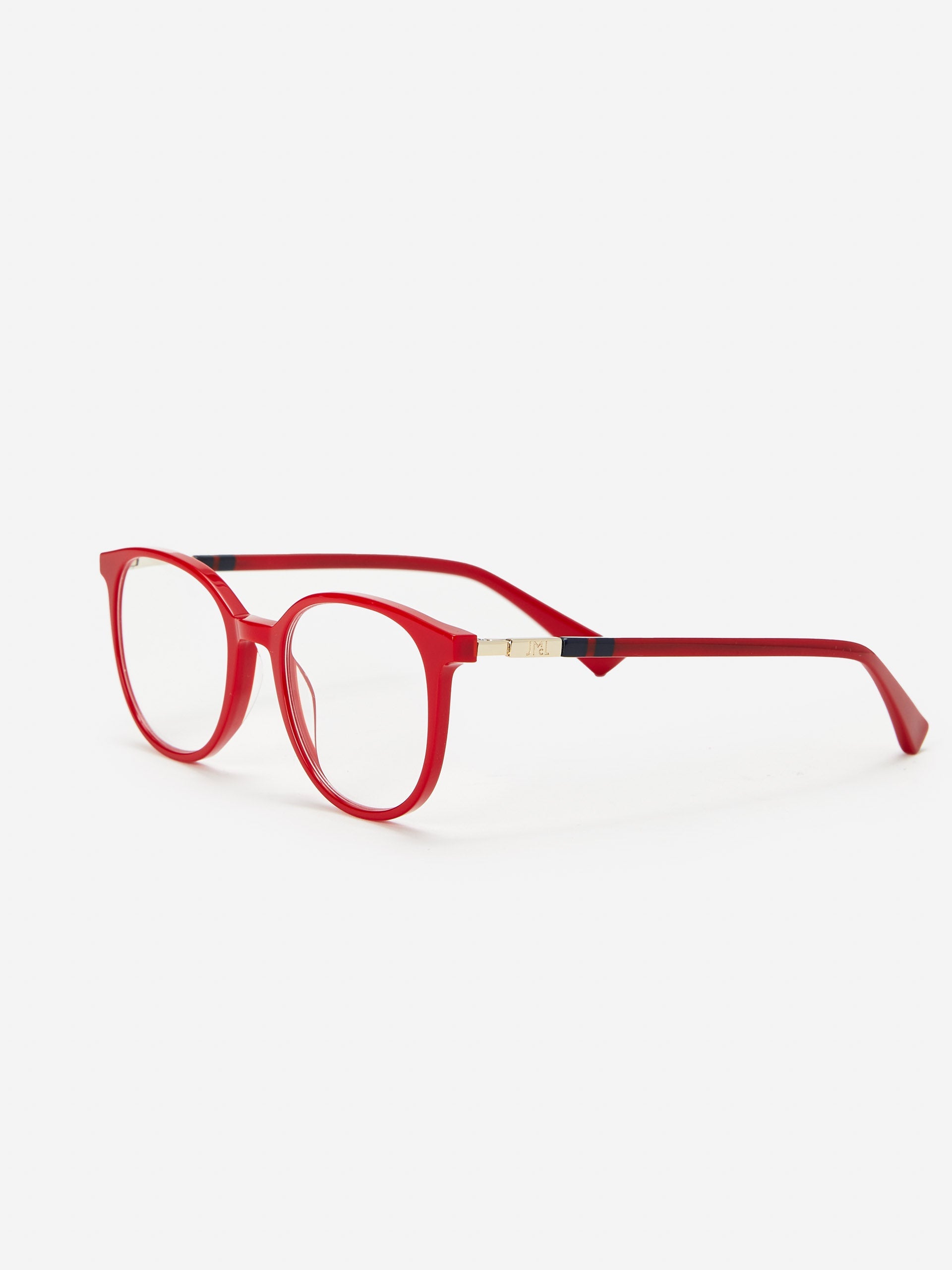J.McLaughlin Tayla readers in red made with acetate.
