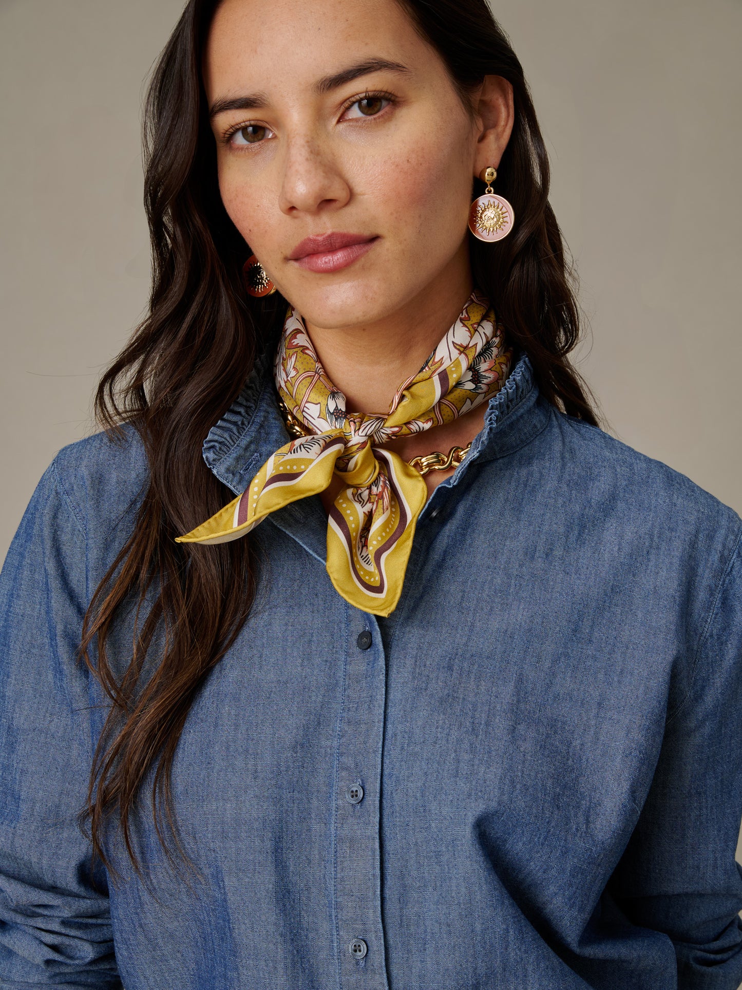 The Eloise Silk Scarf in Belle Epoque Bloom
