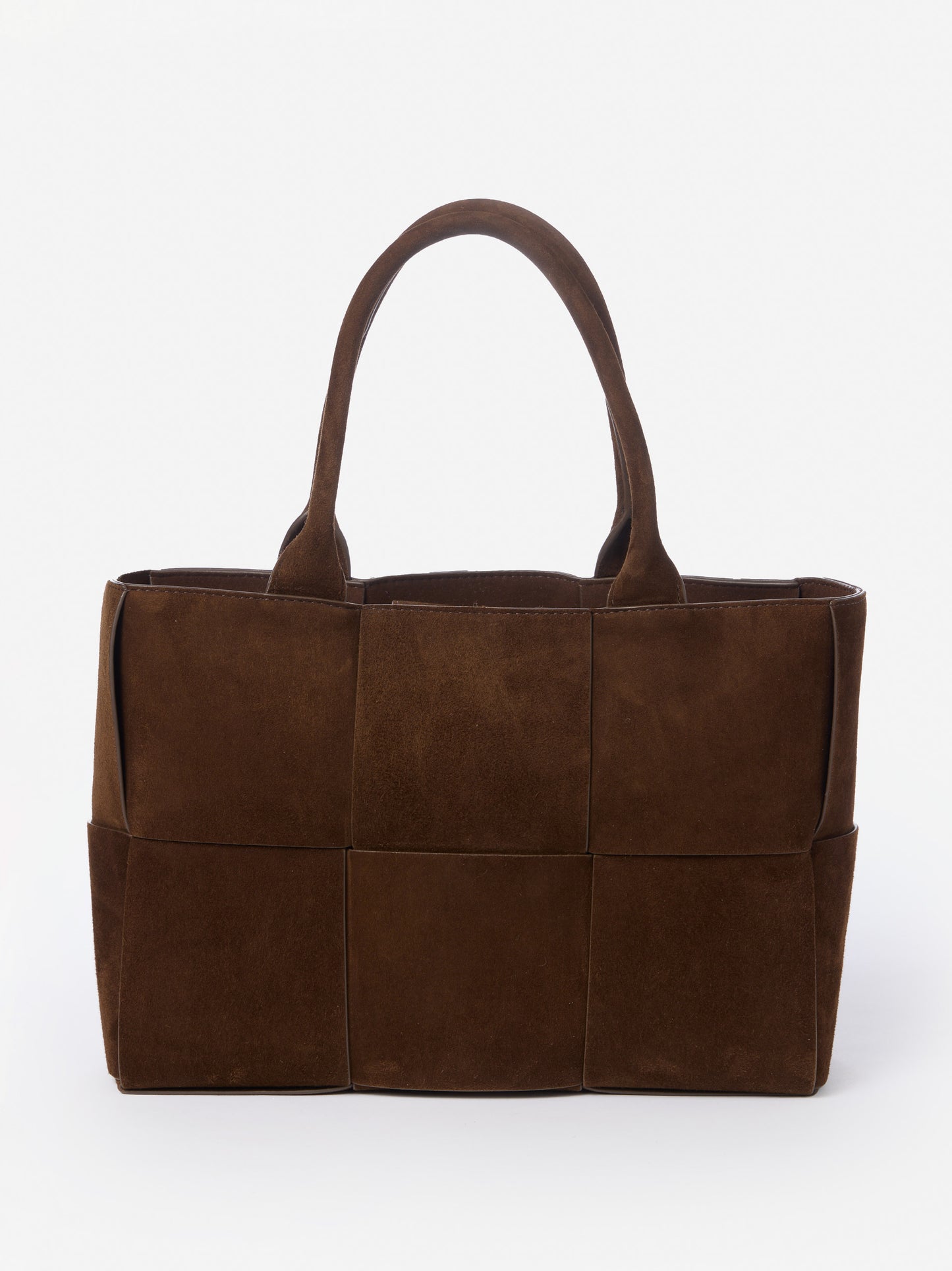 J.McLaughlin Tessare handbag in dark brown made with suede.