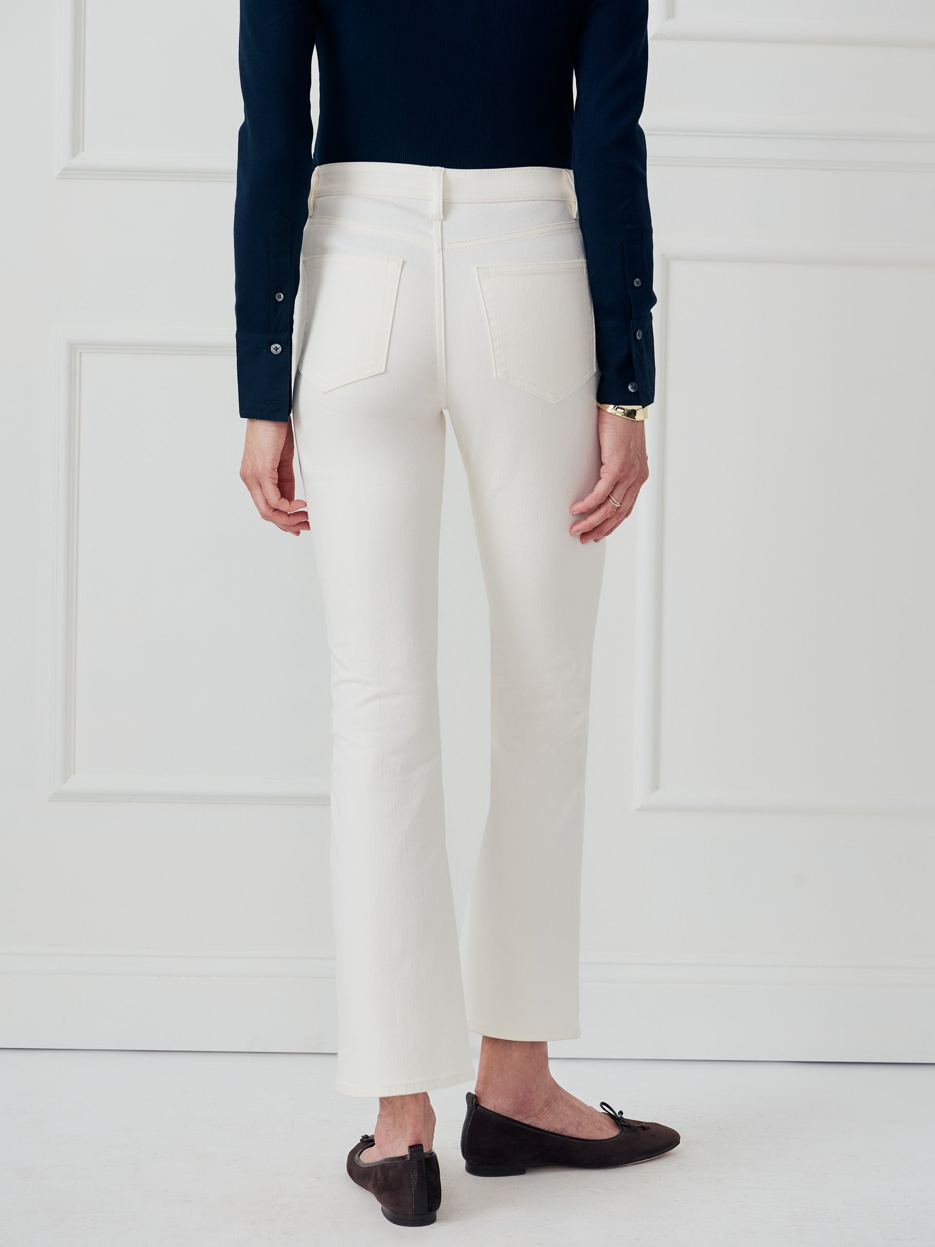 J.McLaughlin Elvira jeans in natural made with cotton.