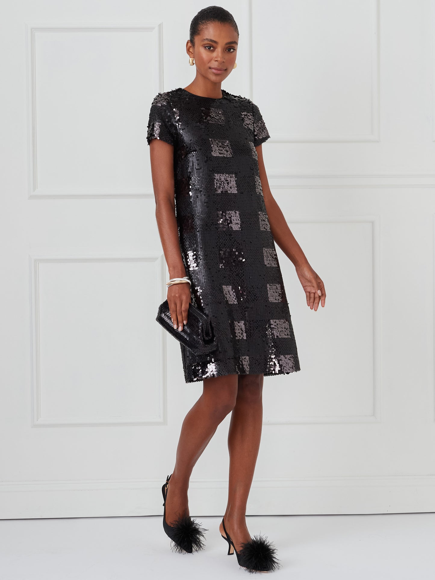 J.McLaughlin Therese dress in black made with polyester. 