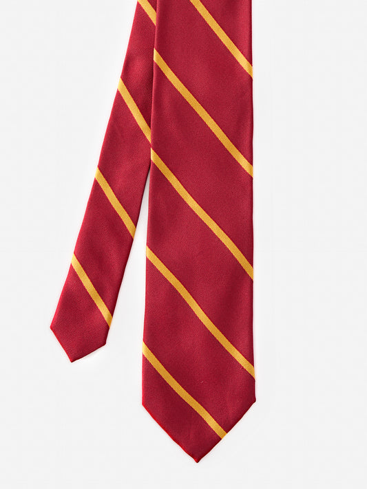 J.McLaughlin tie in red/gold made with silk.