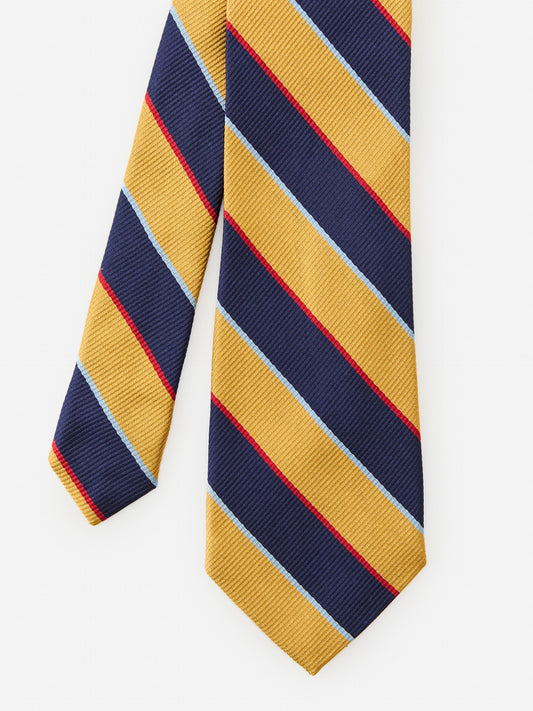 J.McLaughlin tie in yellow/blue made with silk.