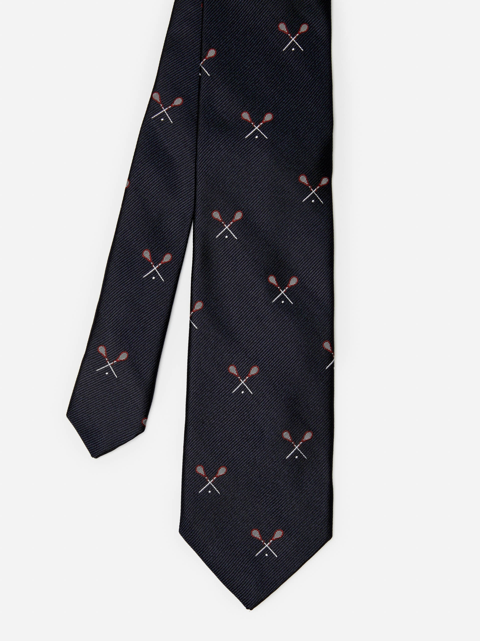 J.McLaughlin Silk Tie in Lacrosse Sticks made with Silk