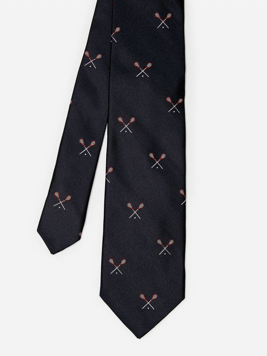 J.McLaughlin Silk Tie in Lacrosse Sticks made with Silk