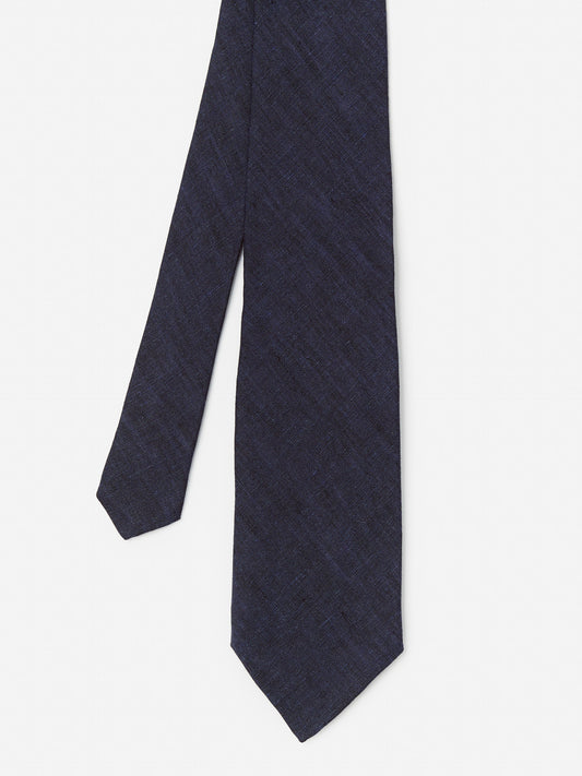 J.McLaughlin Tie in navy made with linen..