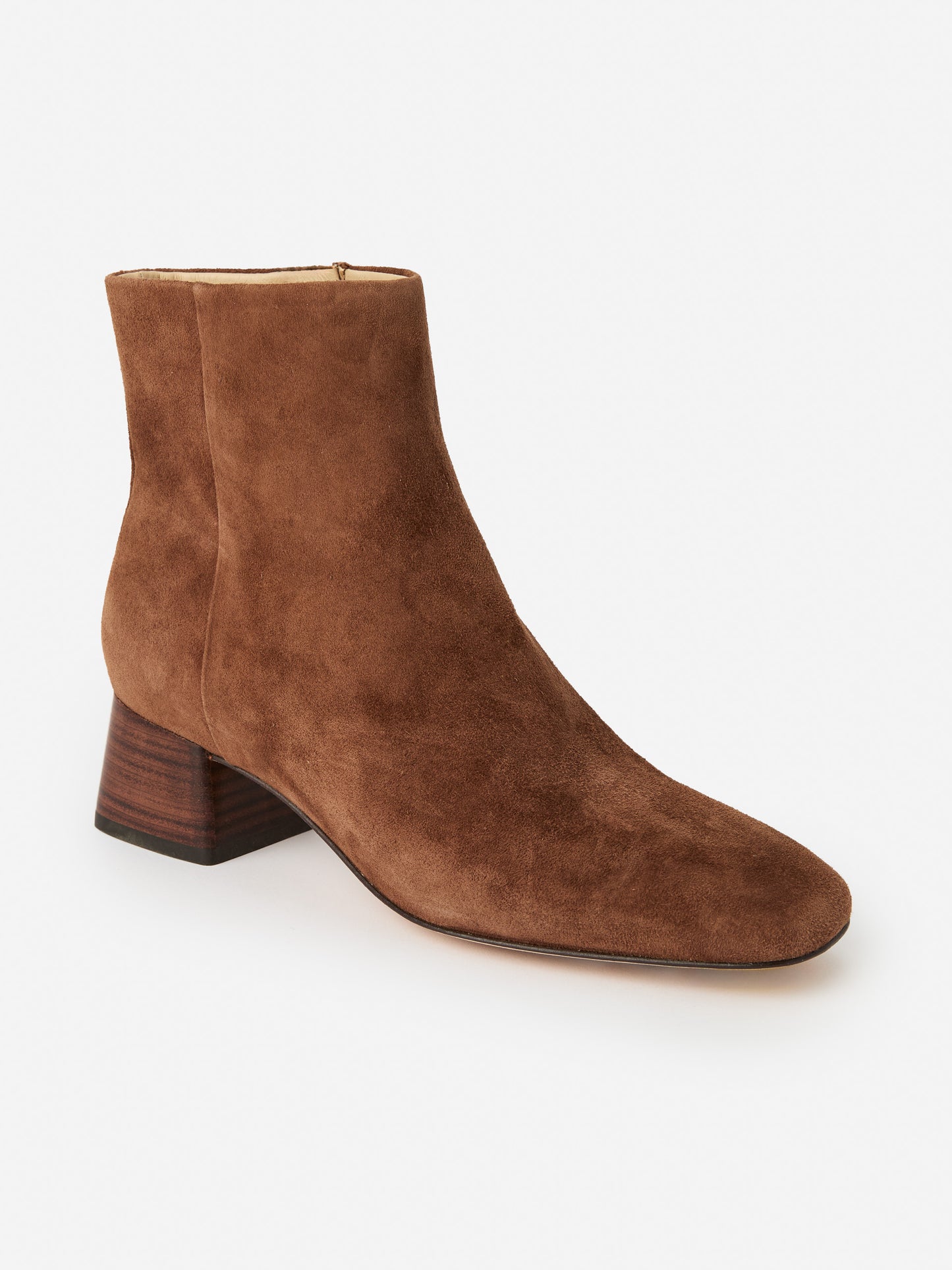 J.McLaughlin Tilly boots in toasted coconut made with suede. 