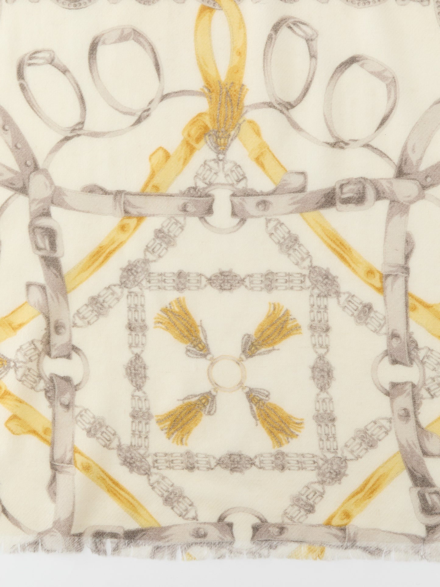 J.McLaughlin Tunis scarf in off white/silver made with wool.