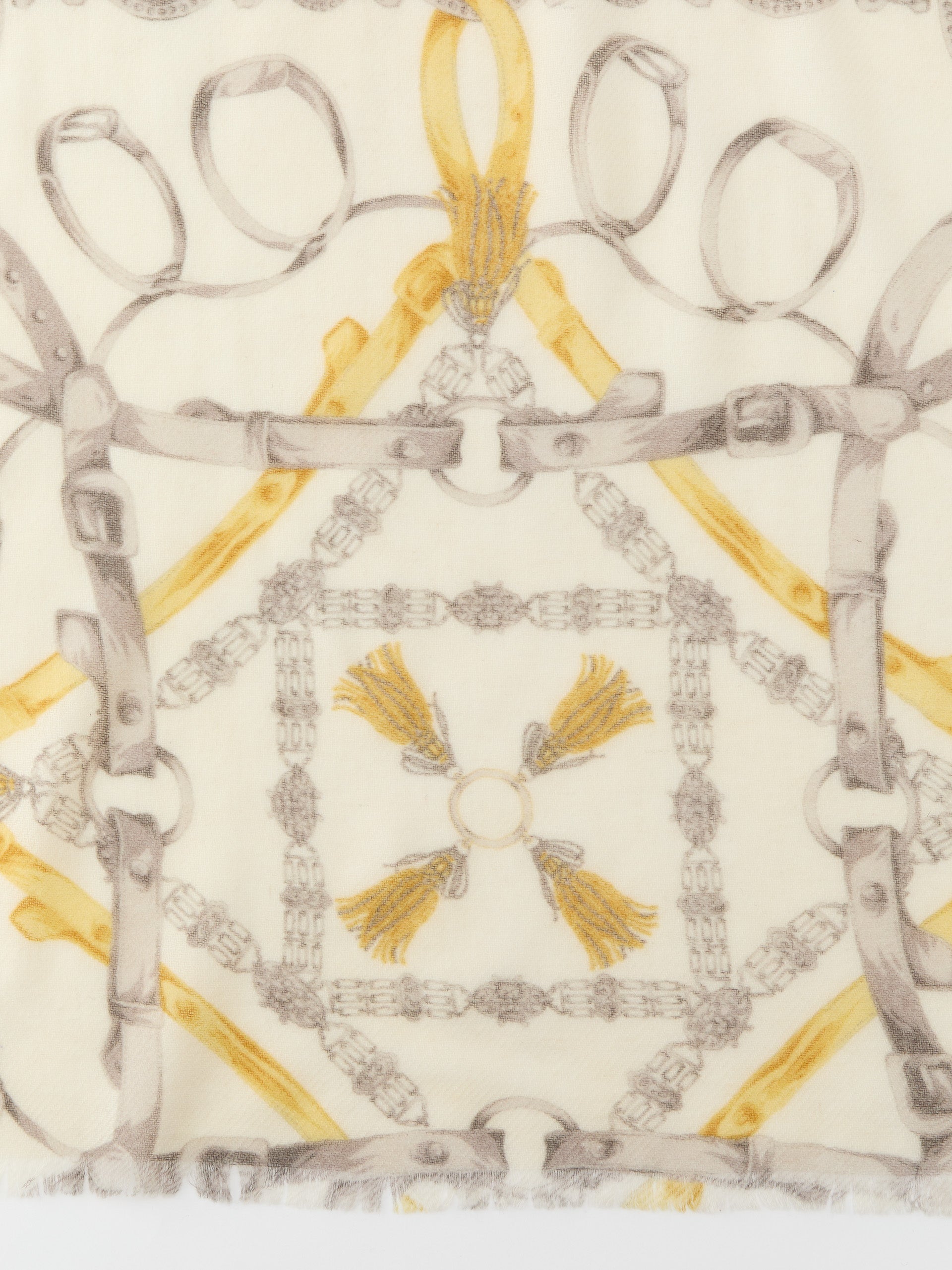 J.McLaughlin Tunis scarf in off white/silver made with wool.