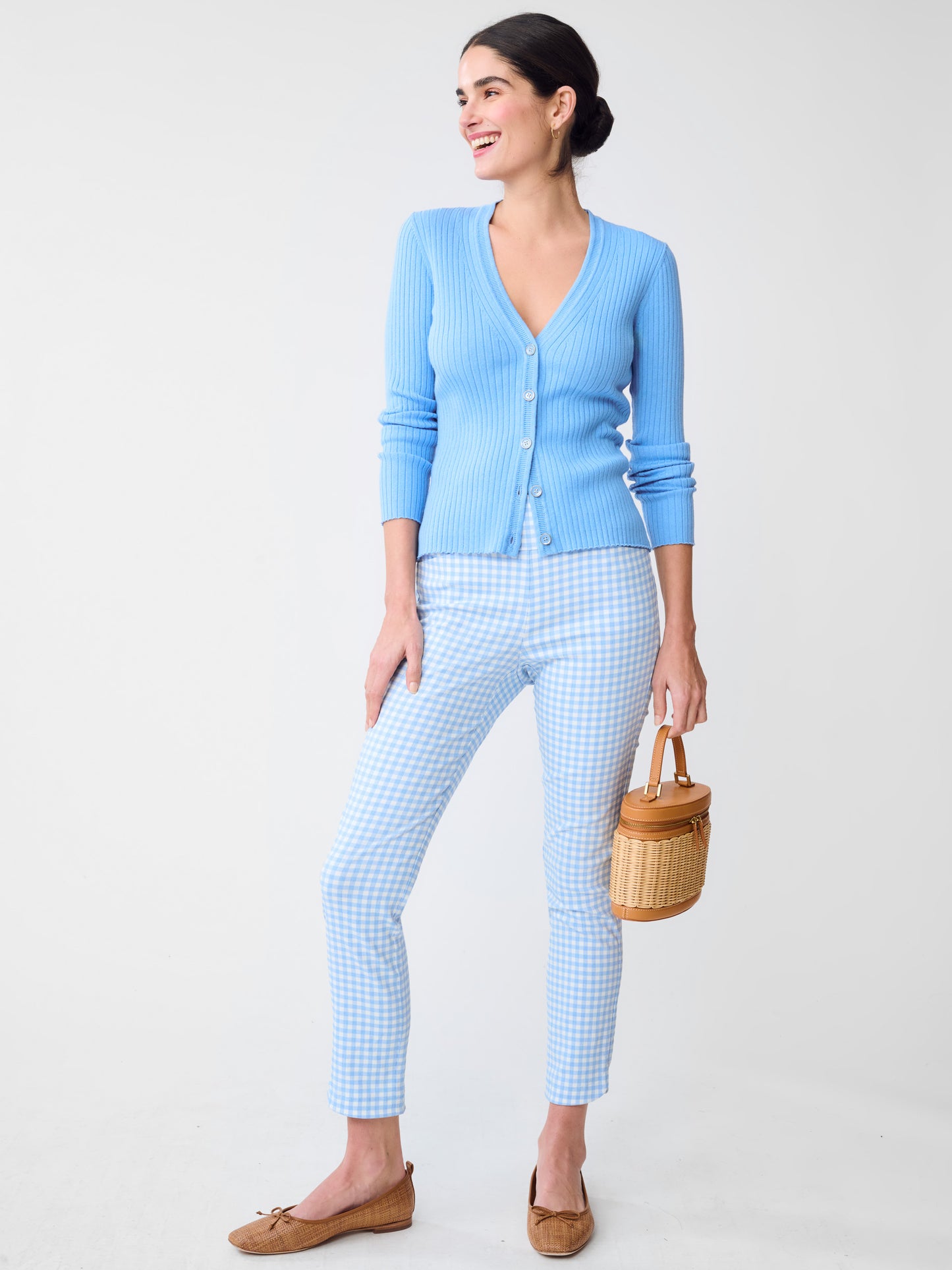 J.McLaughlin Val sweater in Heaven Blue made with Cotton. 