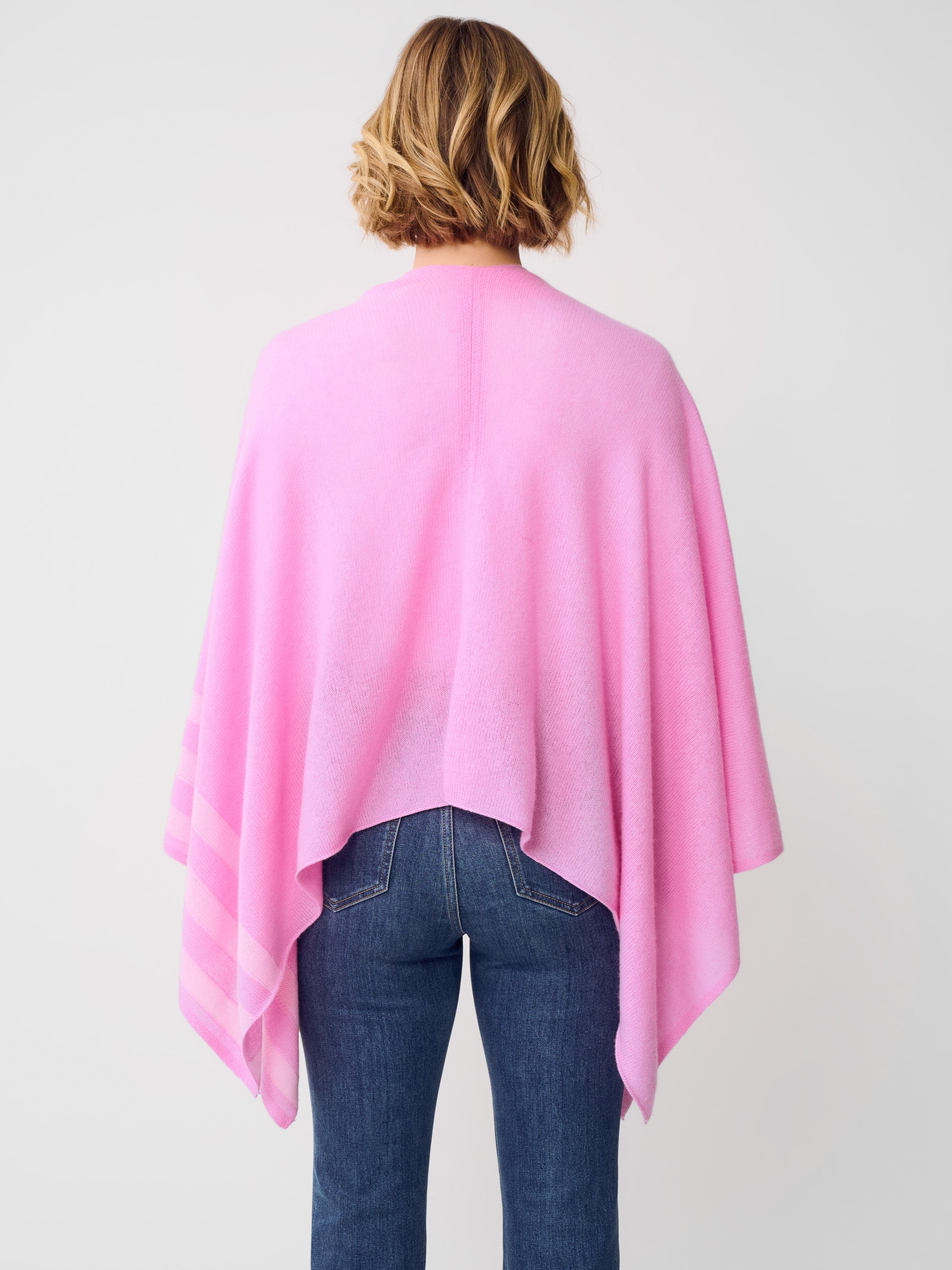 J.McLaughlin Veronique shawl in pink/light pink made with Cashmere.