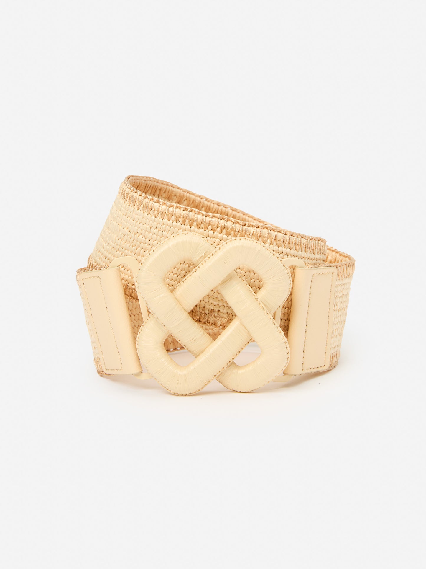 J.McLaughlin Vida belt in cream made with grasscloth.