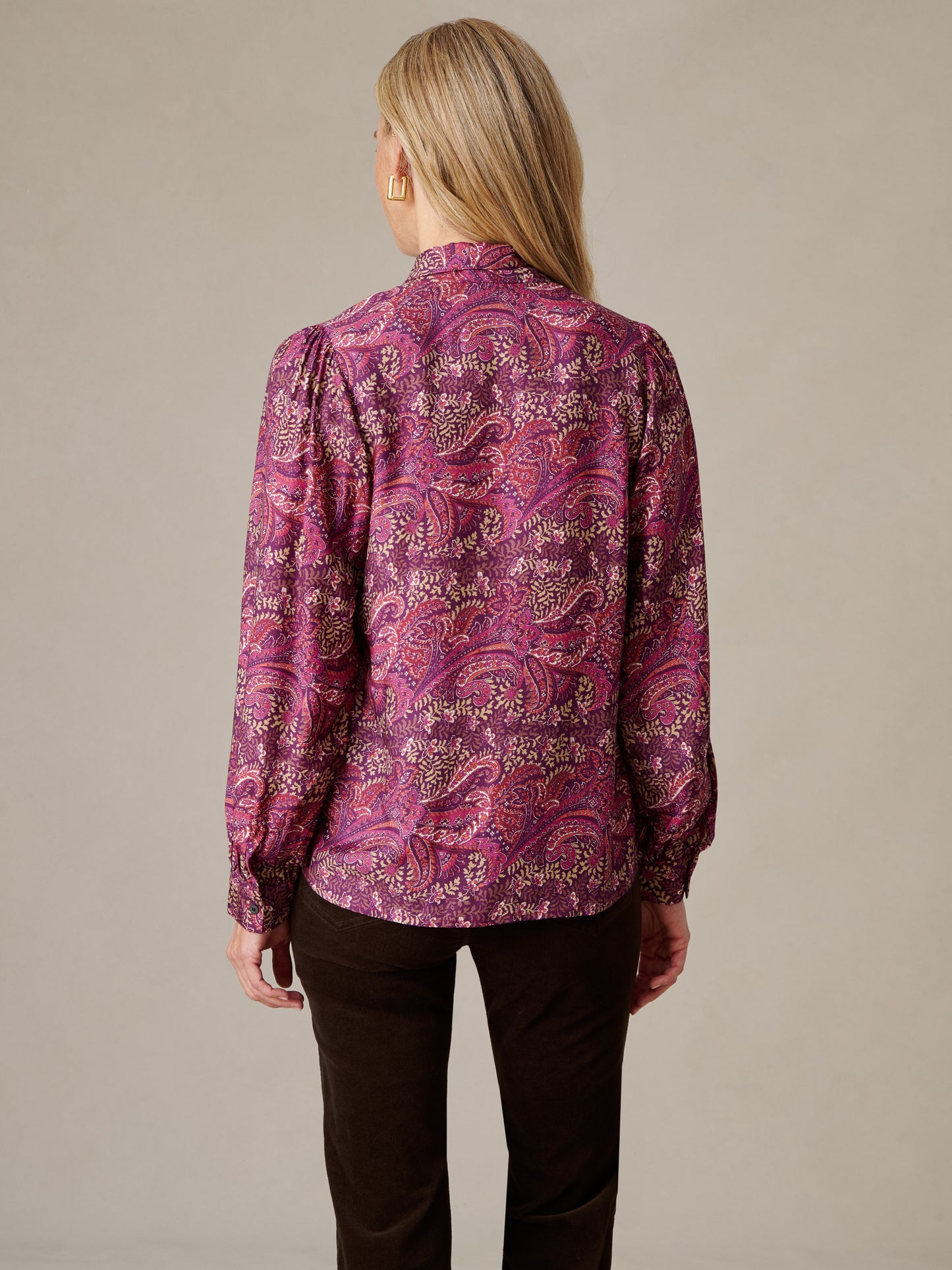 Vienna Silk Blend Blouse in Heritage Paisley