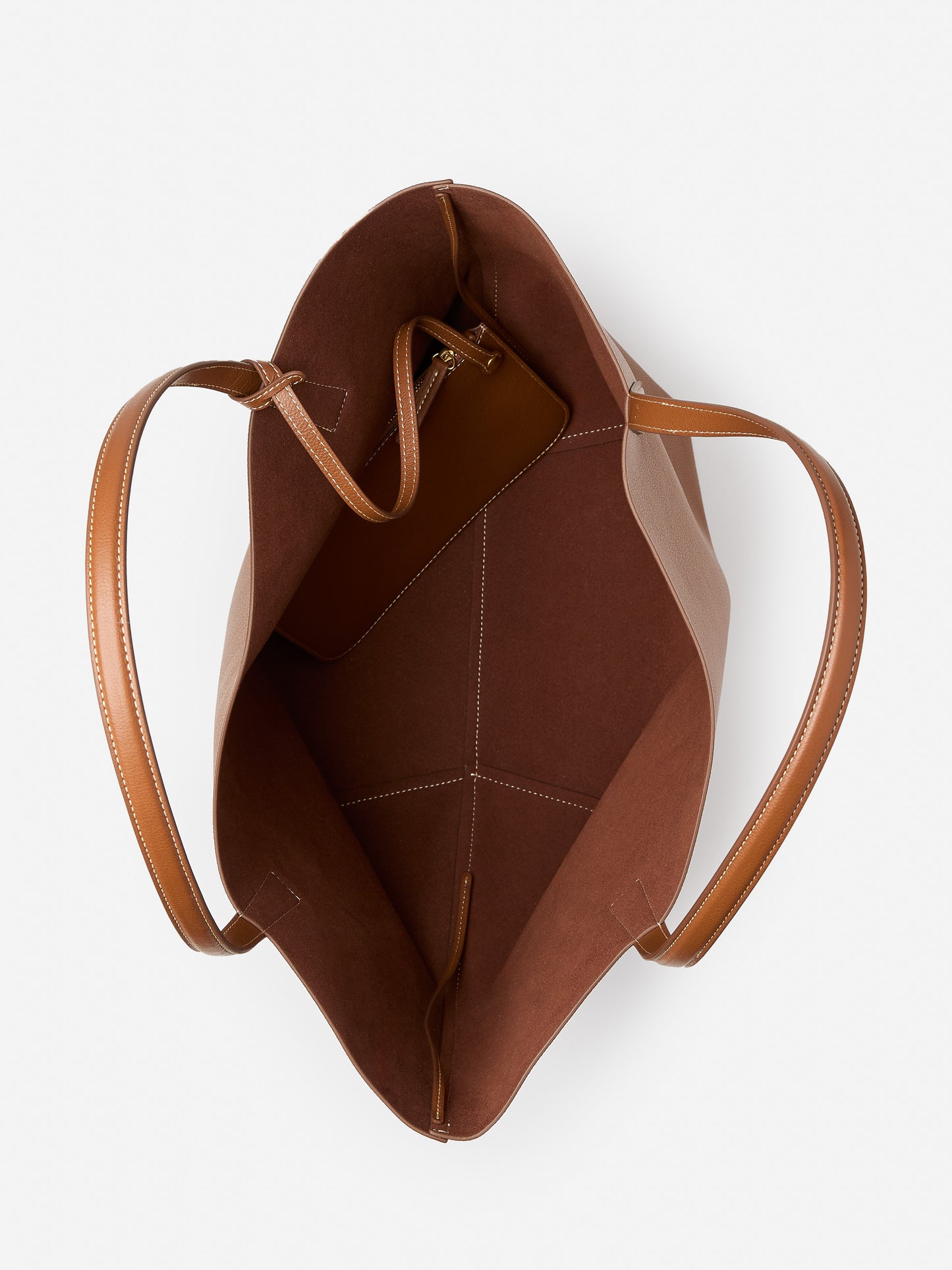 J.McLaughlin Vika tote bag in tobacco made with leather.