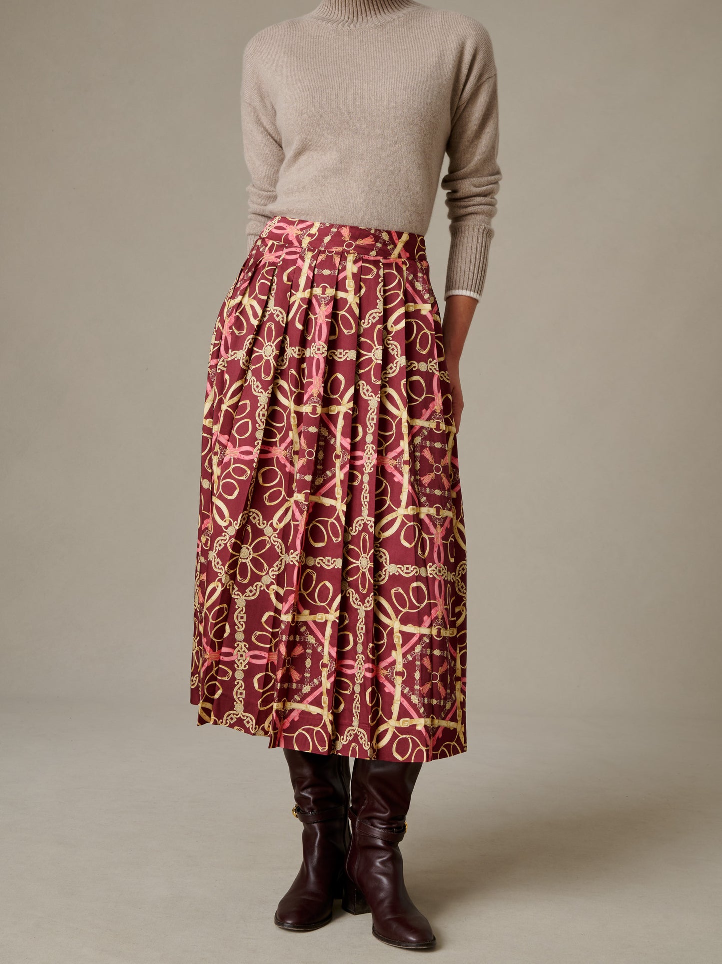 Vivienne Skirt in Mini Heraldic Tassel Con