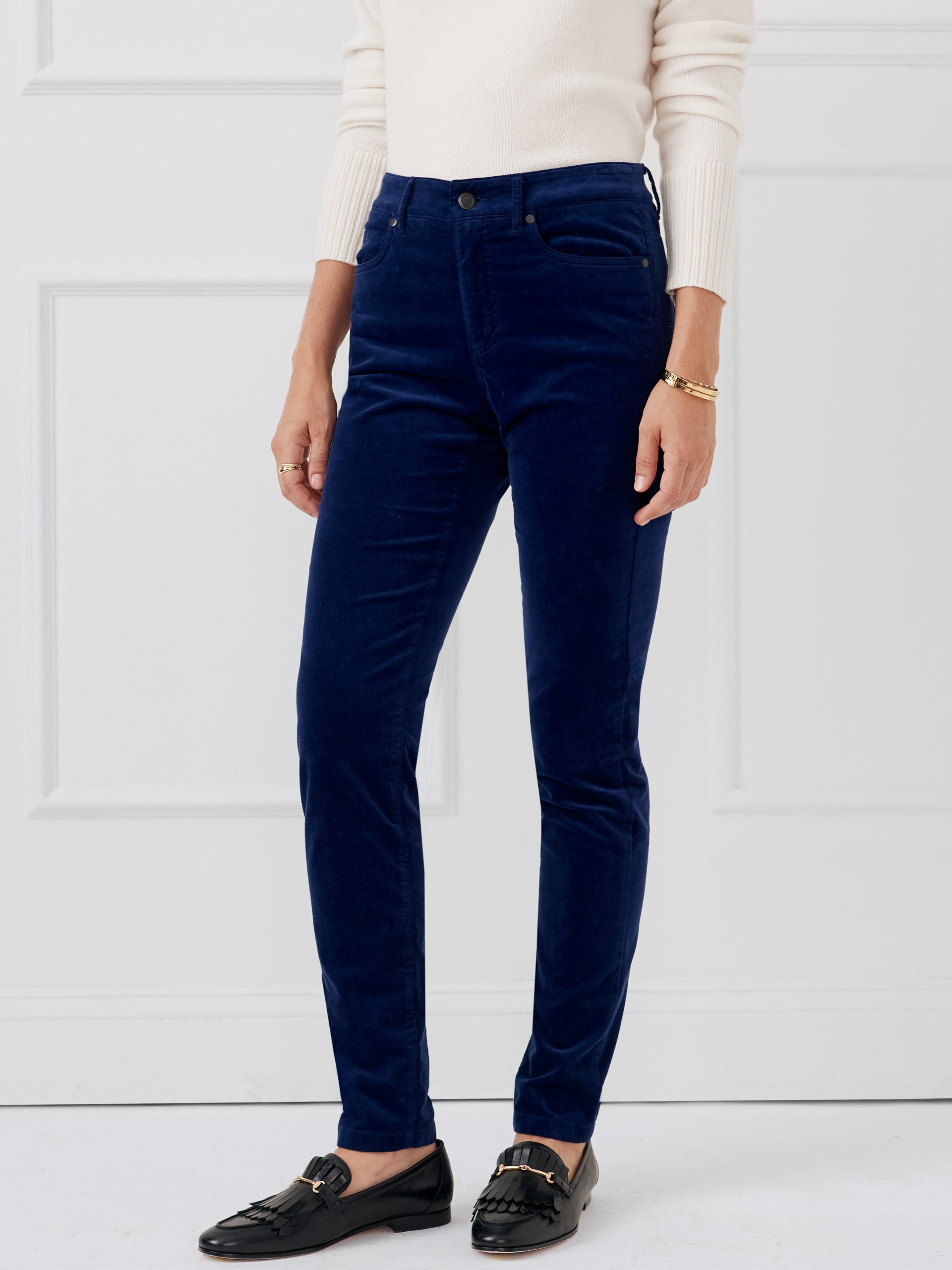 J.McLaughlin Watson pants in indigo made with velvet. 