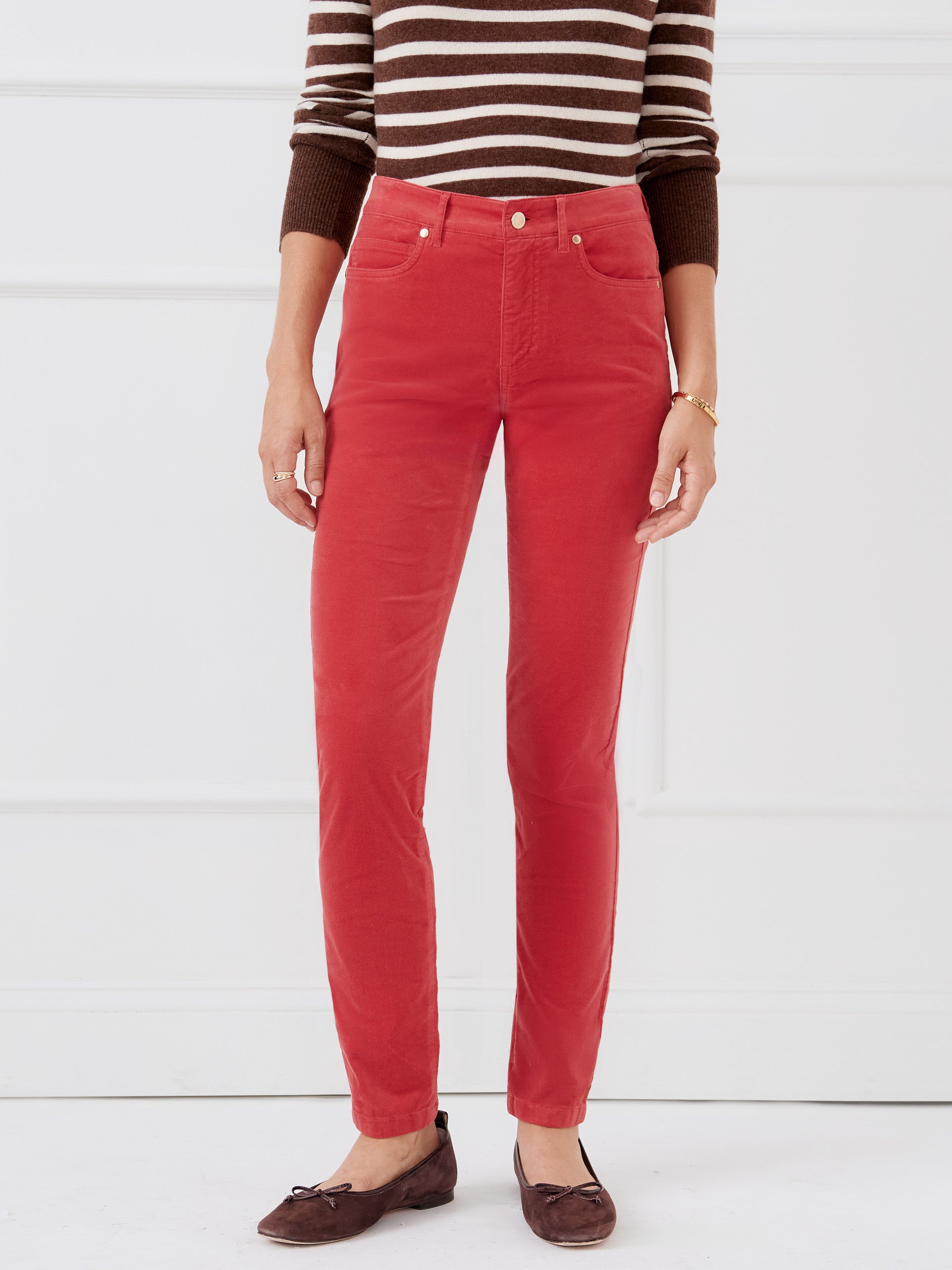 J.McLaughlin Watson pants in maple made with velvet.