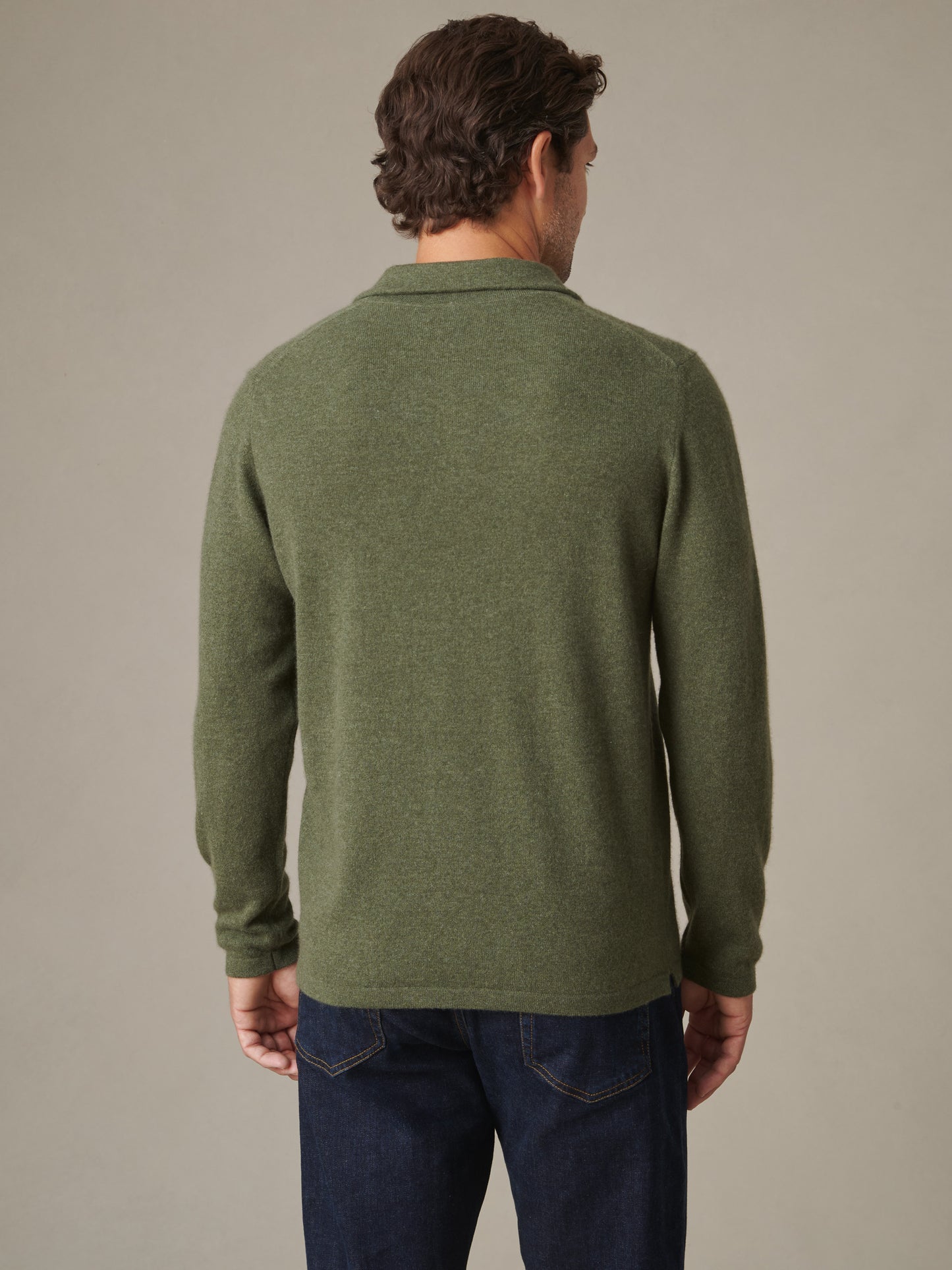 Langston Cashmere Polo Sweater