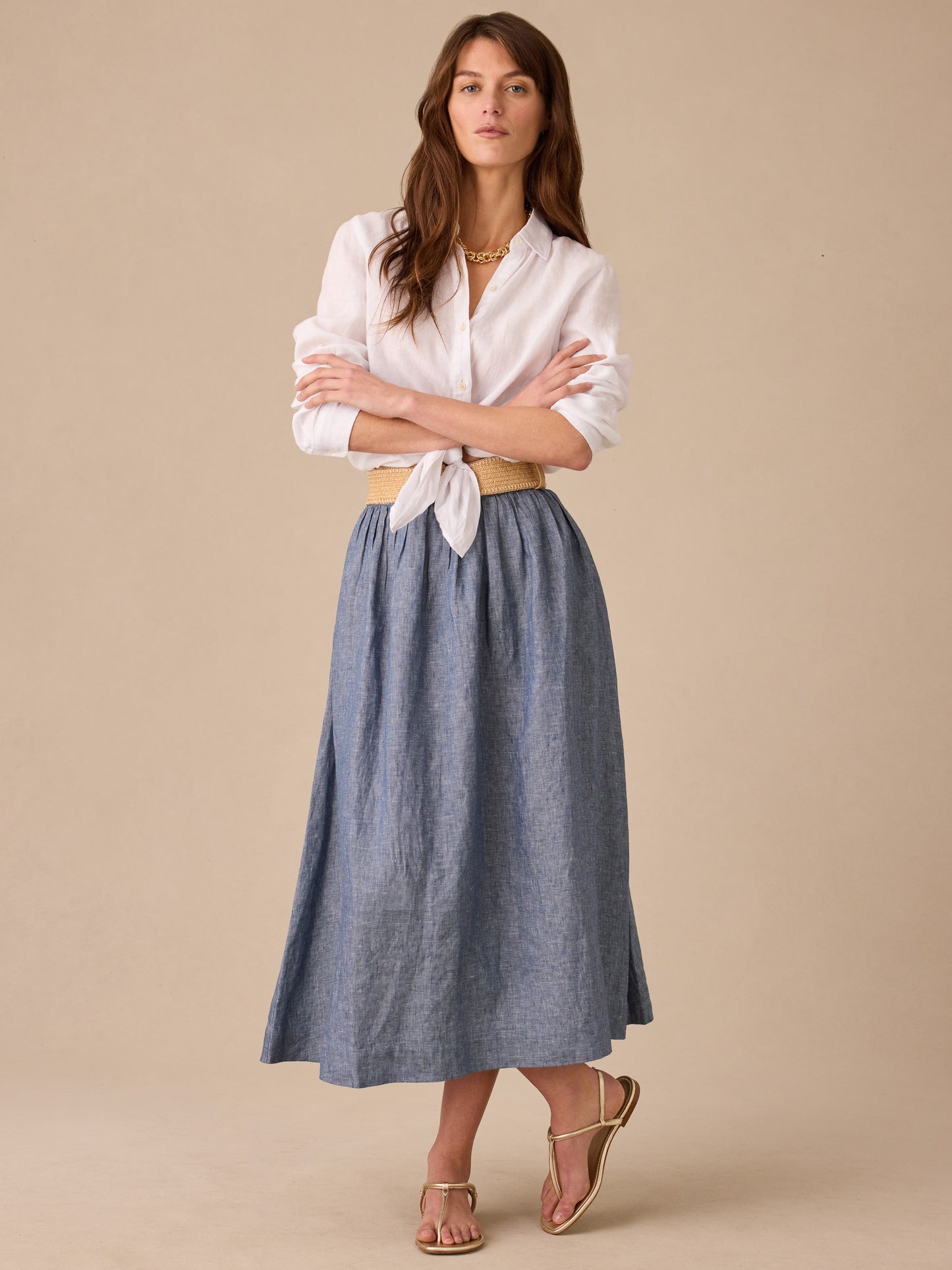 Winnie Linen Skirt