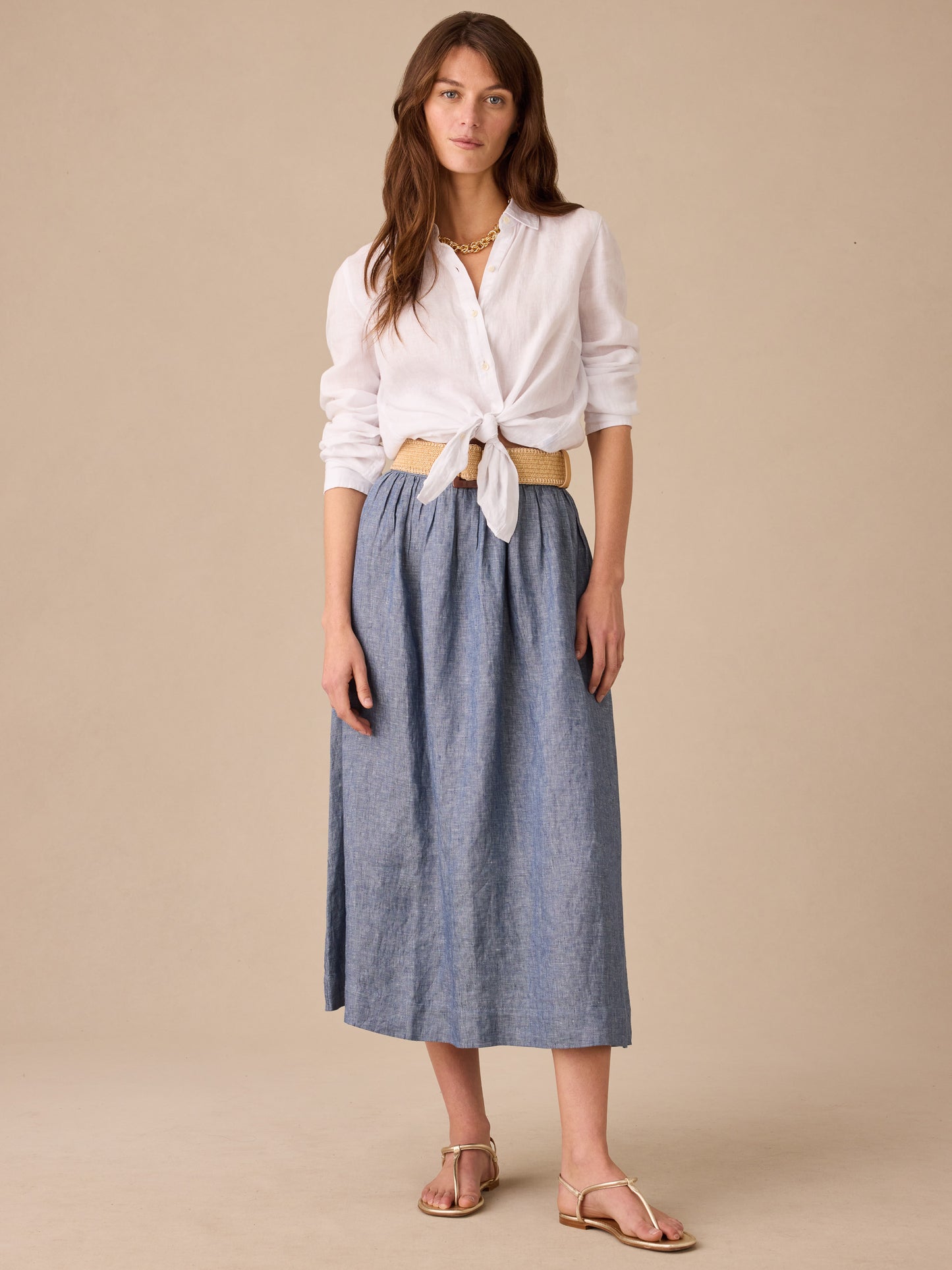 Winnie Linen Skirt