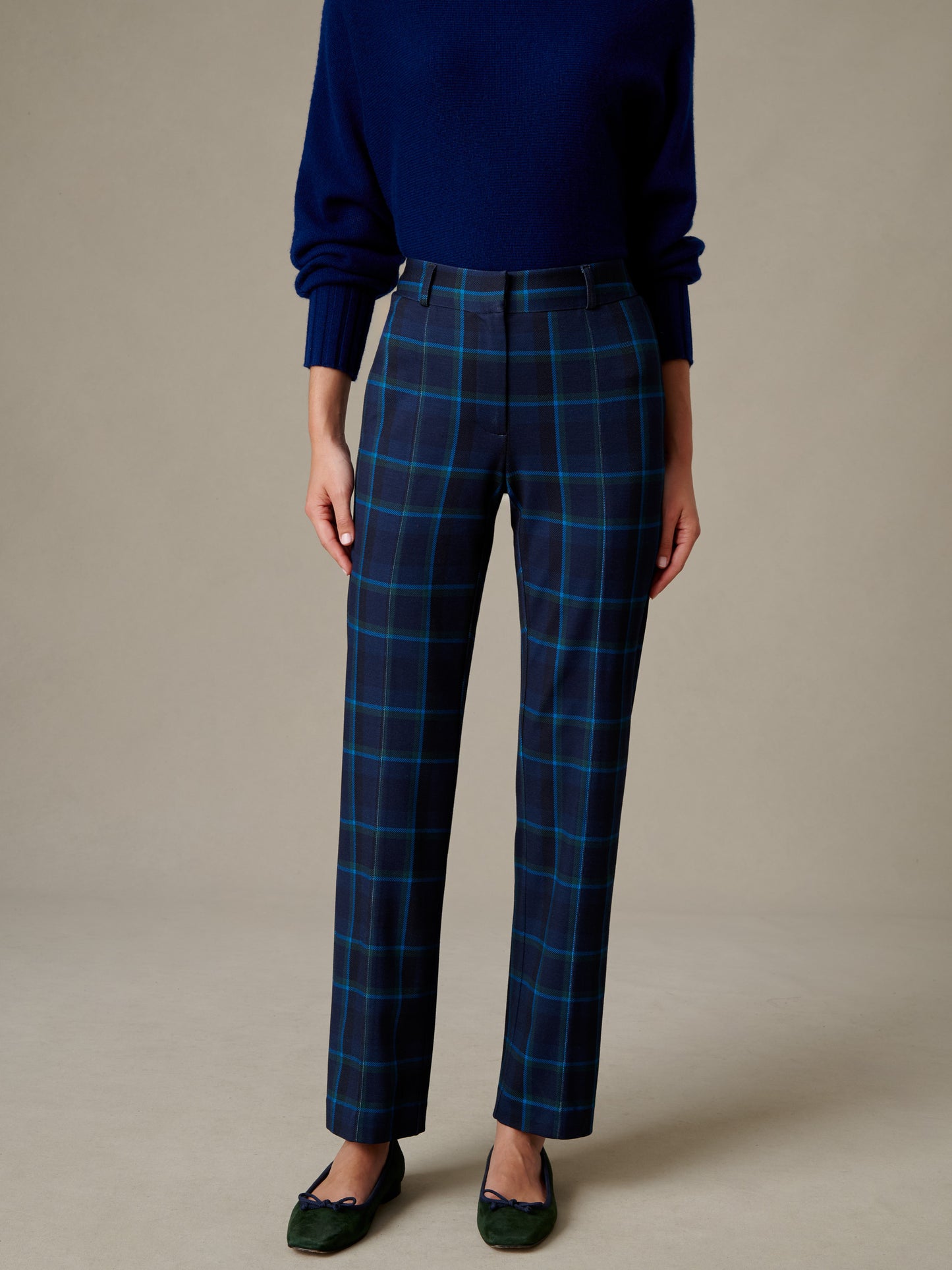 Ynez Pants in Stadium Plaid