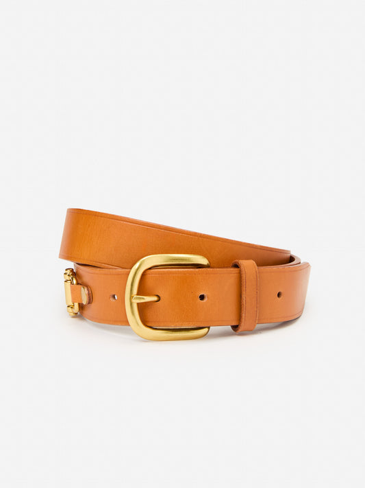 J.McLaughlin Zuri belt in vachetta made with leather.